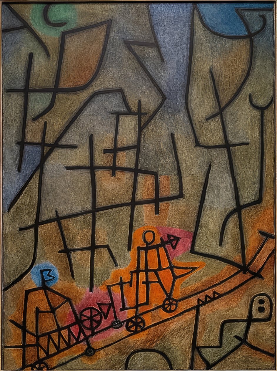De verovering van de berg door Paul Klee