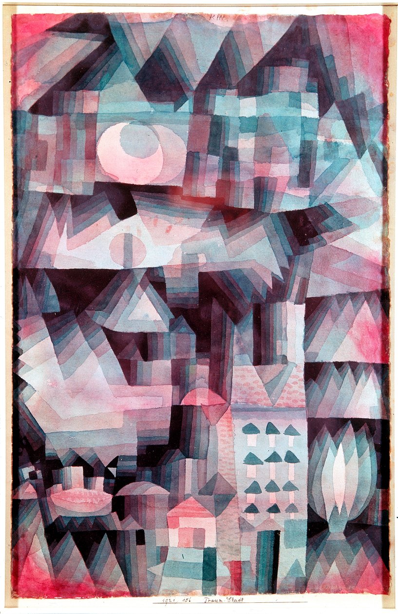 Droomstad (Traumstadt) door Paul Klee