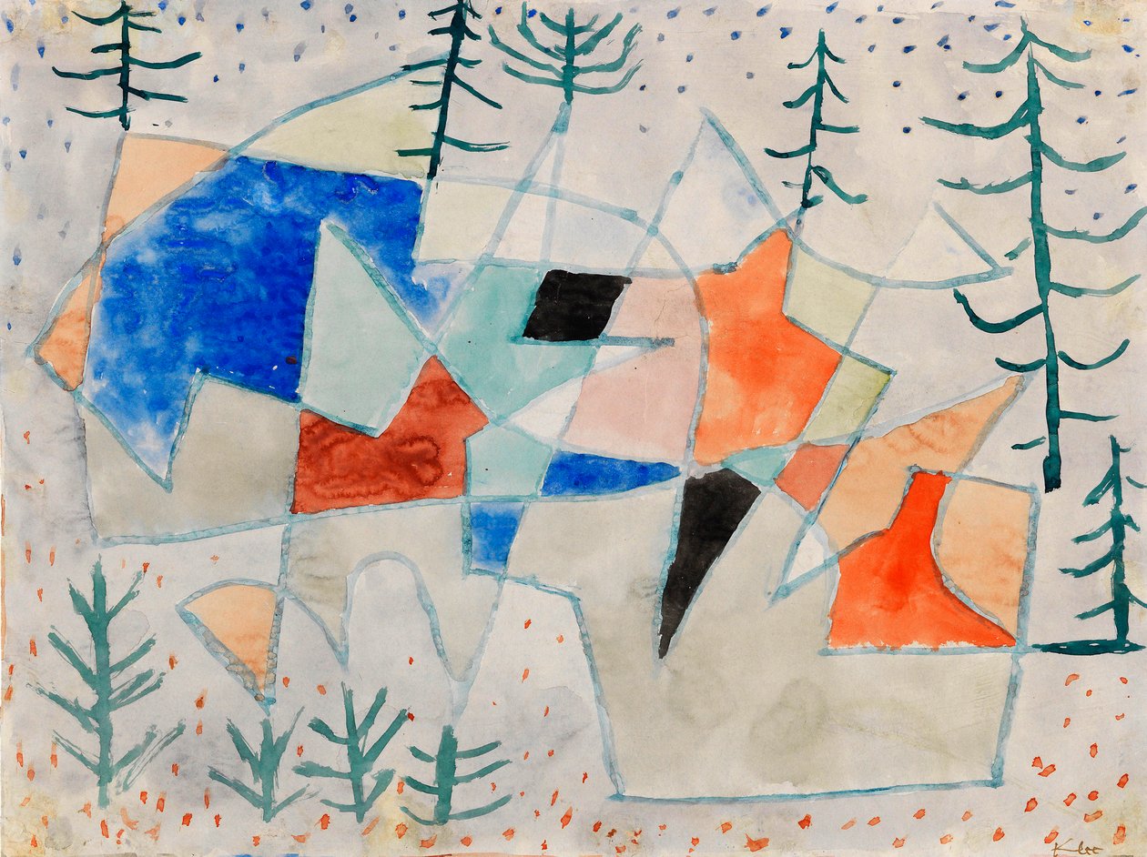 Edelklippe, 1933 door Paul Klee
