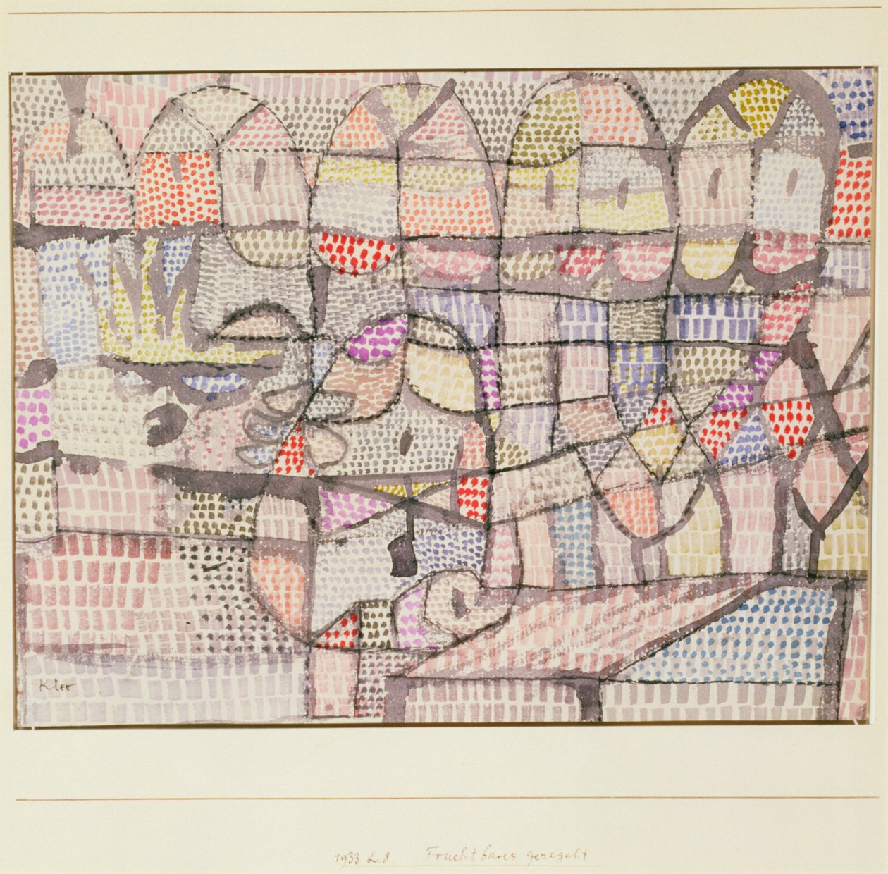 Vruchtbaar goed geordend door Paul Klee