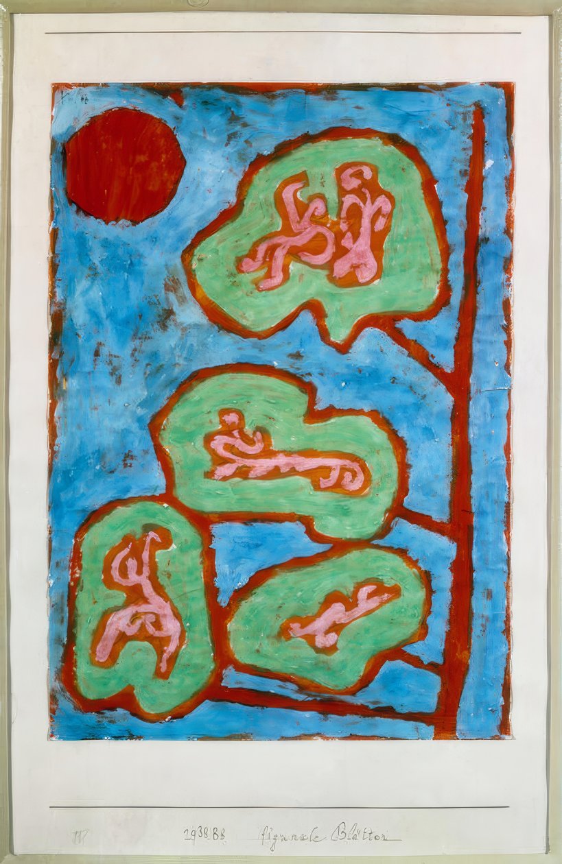 Figurale bladeren door Paul Klee