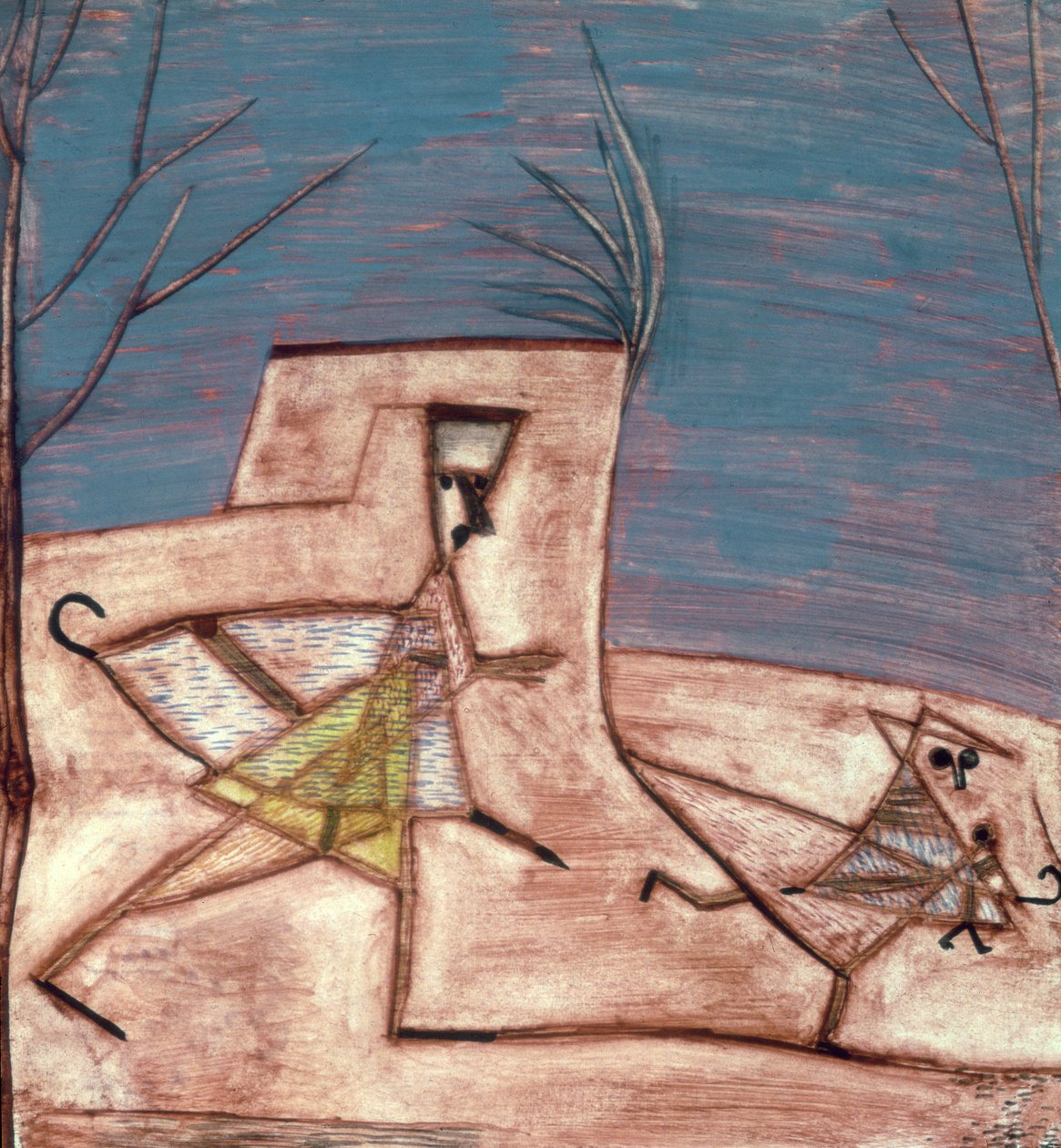 Vluchttende Kinderen door Paul Klee