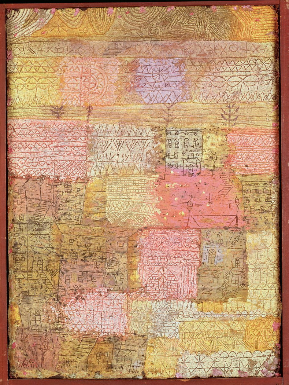 Florentijnse woonwijk door Paul Klee