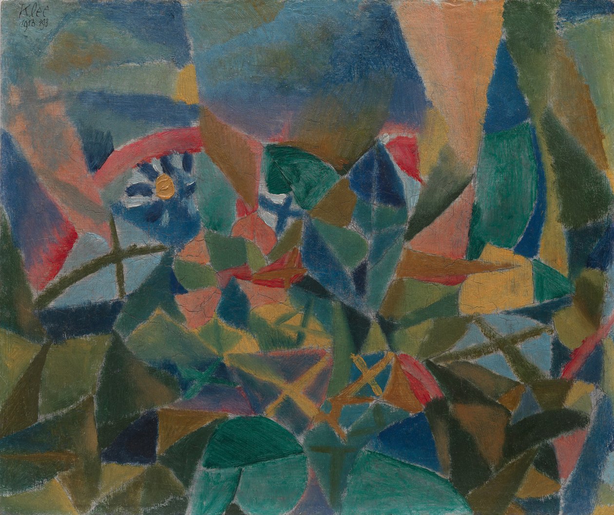 Bloembed, 1913 door Paul Klee