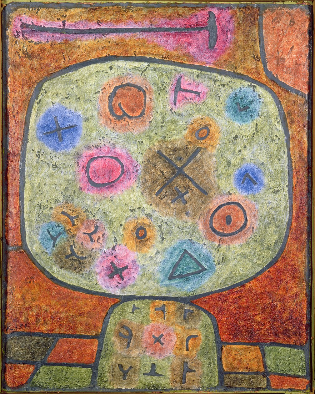 Bloemen in steen door Paul Klee