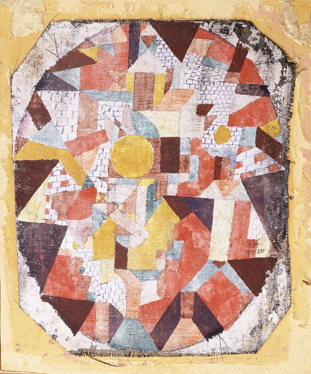 Volle Maan binnen Metselwerk door Paul Klee