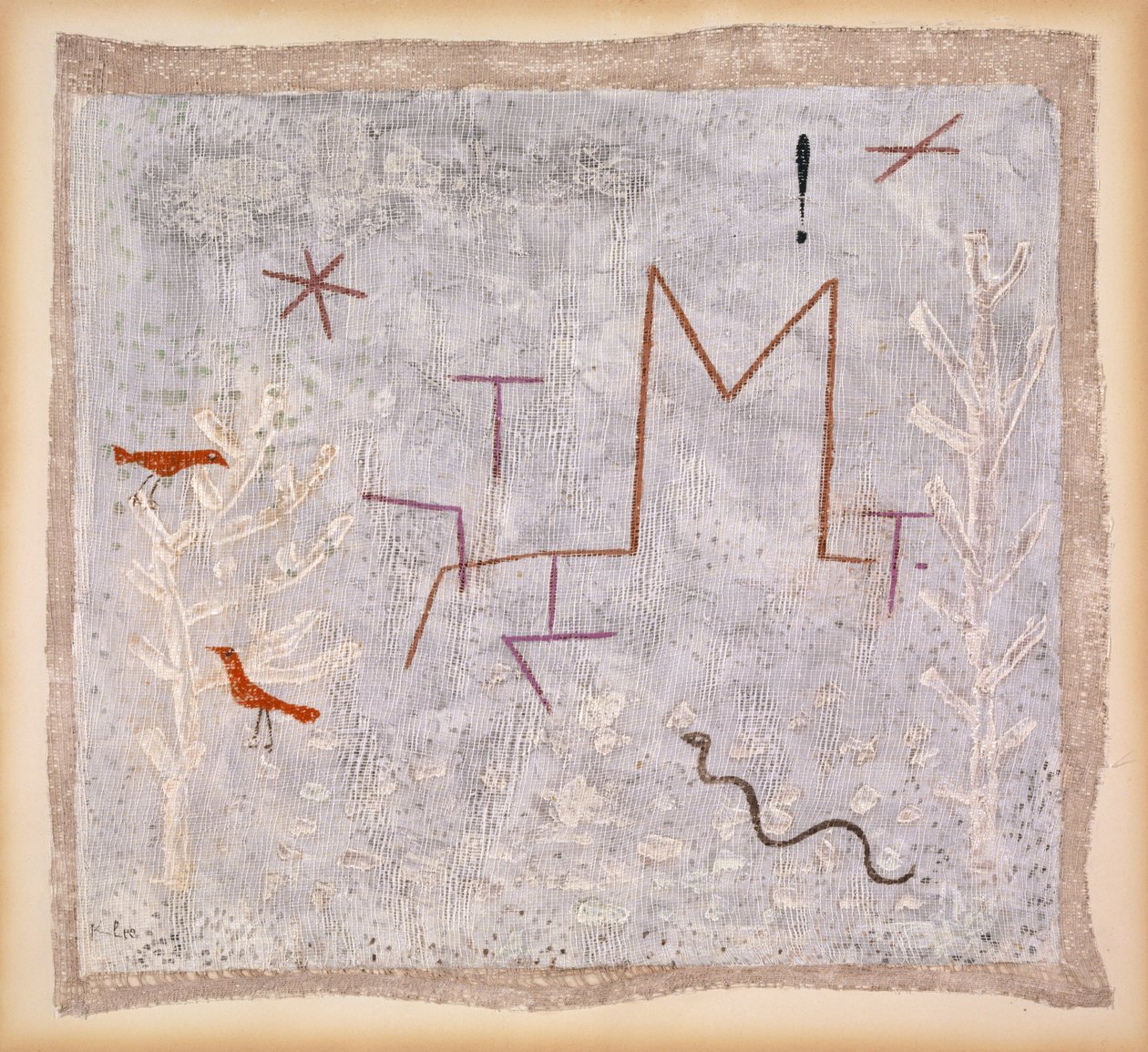 Tuingang K, 1932 door Paul Klee