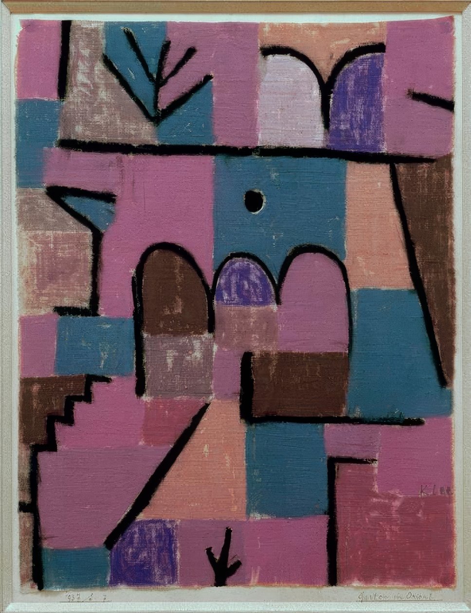 Tuin in het oosten door Paul Klee