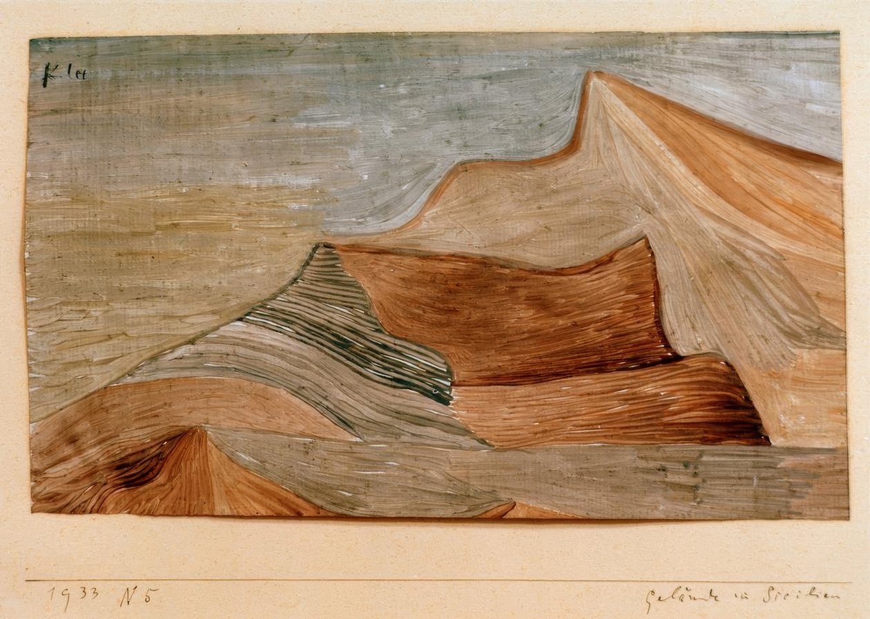 Gebied in het zuiden door Paul Klee