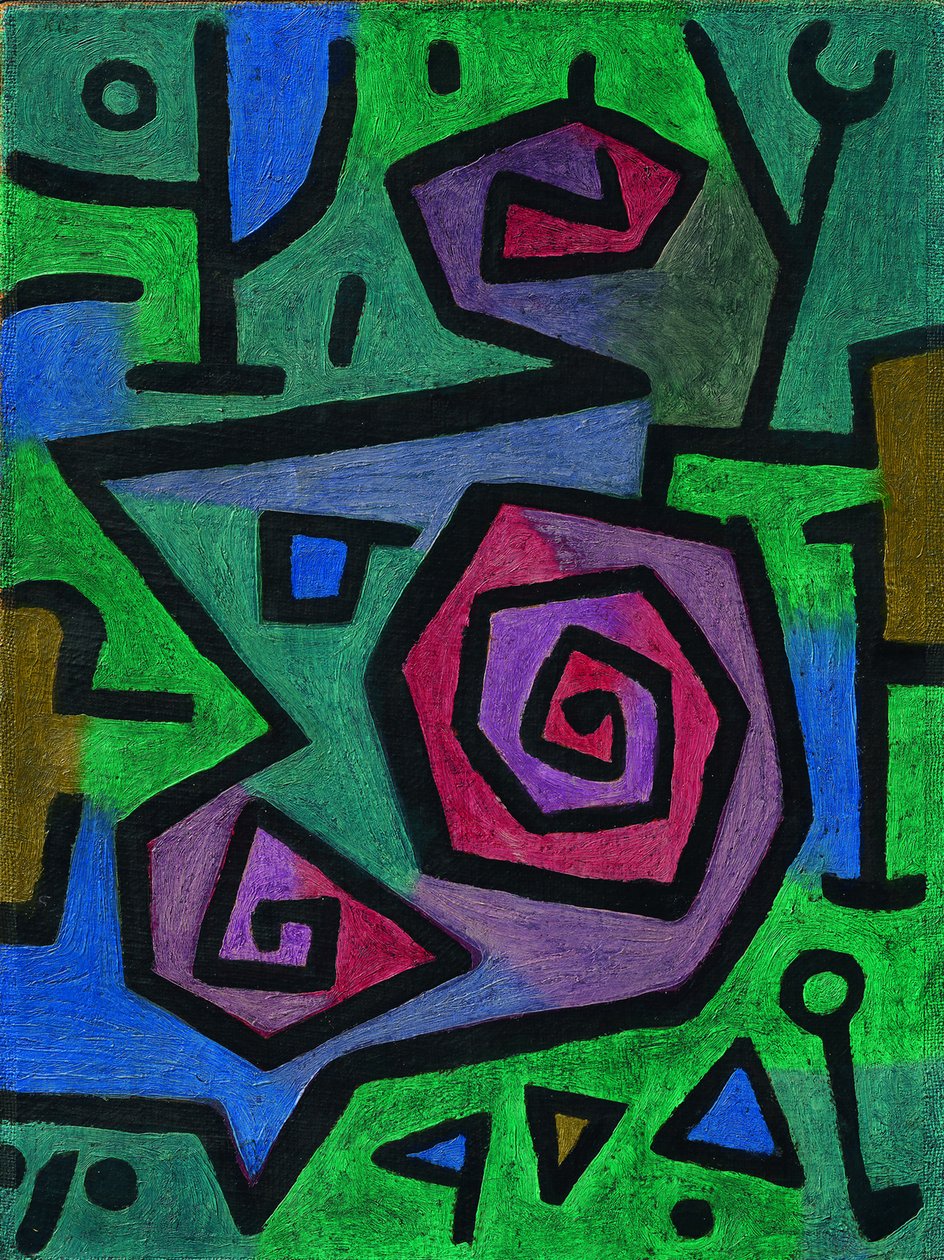 Heroïsche Rozen door Paul Klee