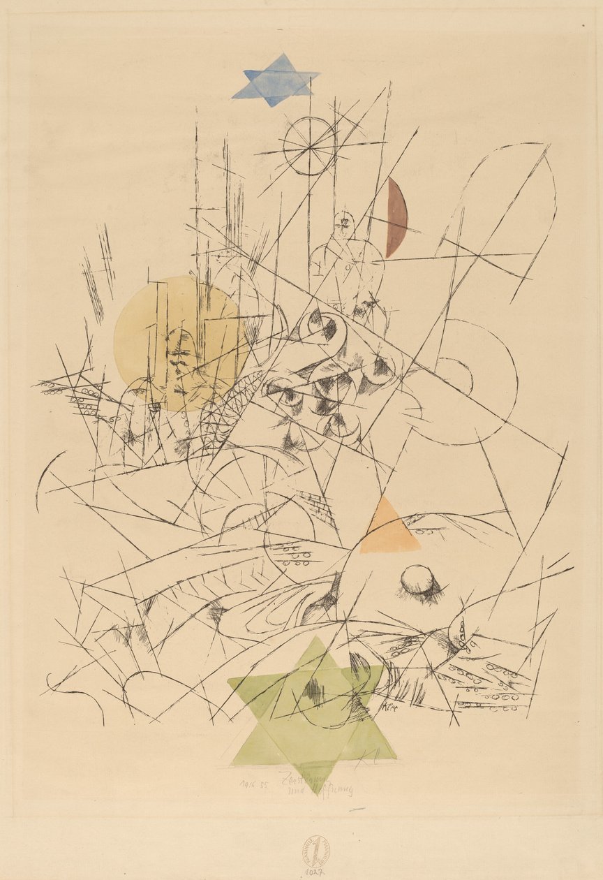 Hoop en Vernietiging door Paul Klee