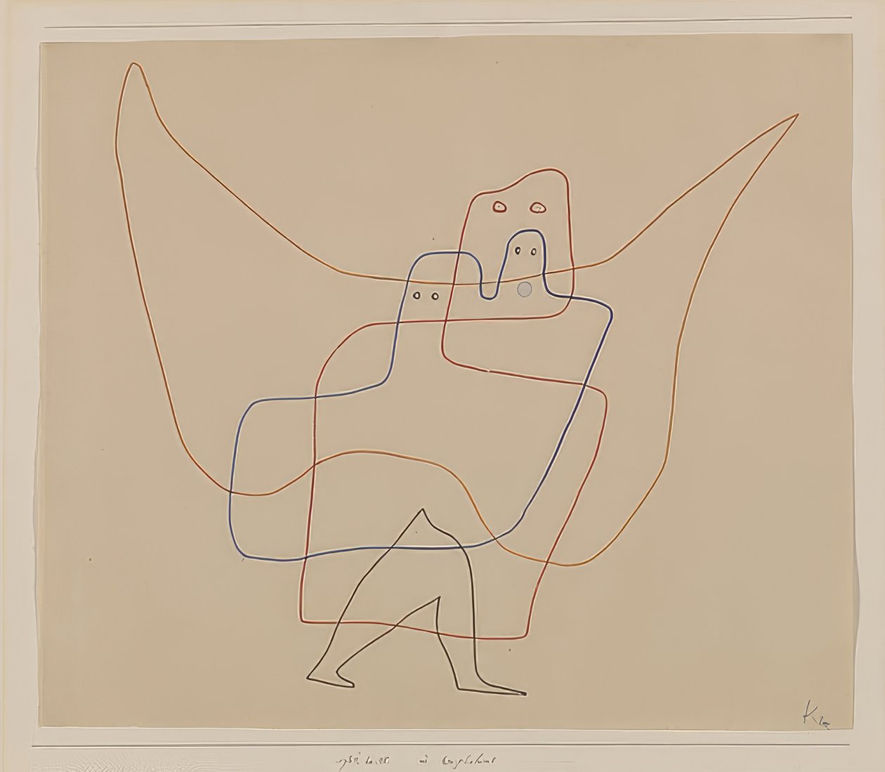 In Engelshut door Paul Klee