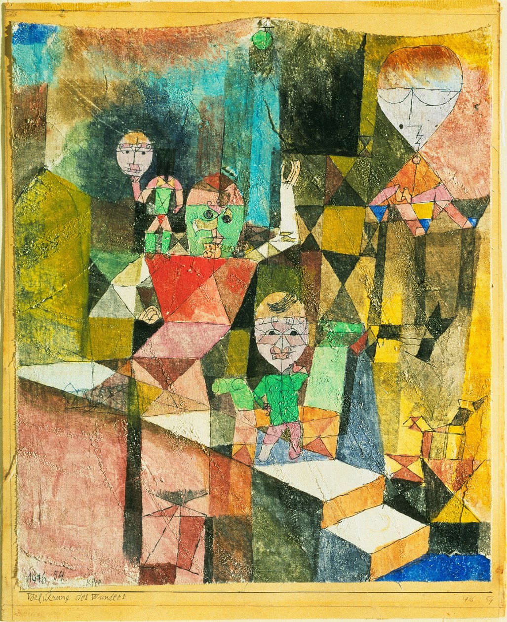 Introductie van het wonder Présentation du Miracle, 1916 door Paul Klee