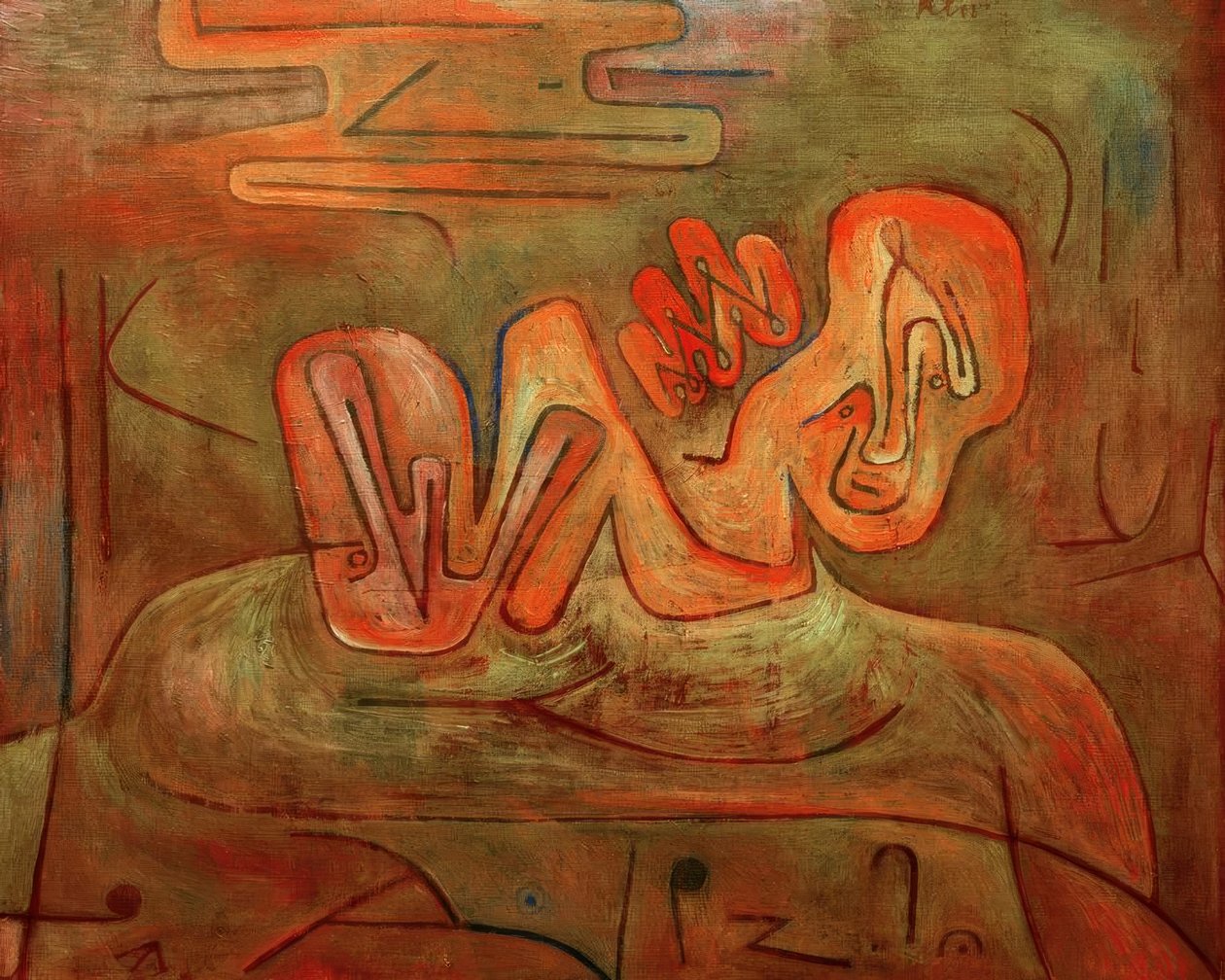 Catastrofe van de Sfinx door Paul Klee