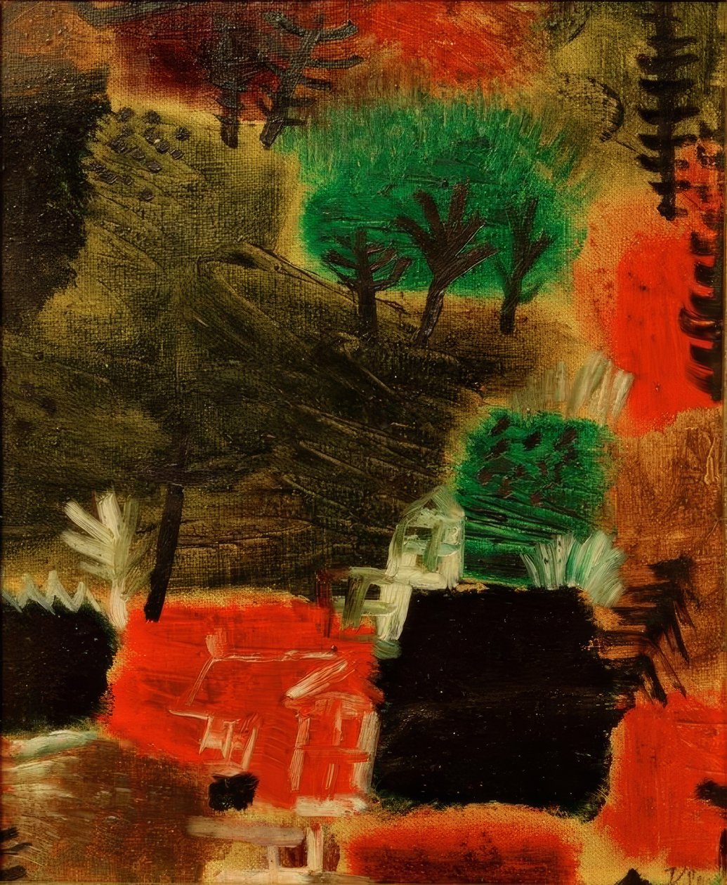 Klein landschap door Paul Klee