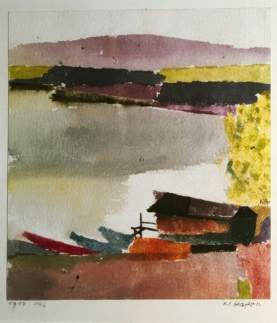Kleine haven door Paul Klee