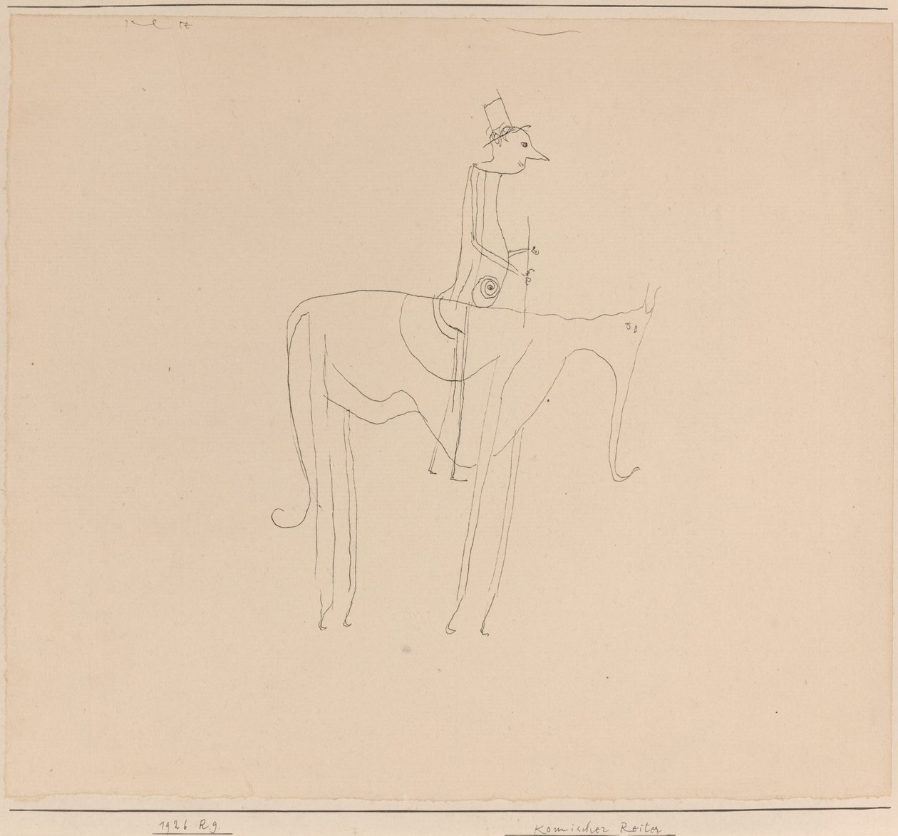 Komischer Reiter (Komische ruiter) door Paul Klee