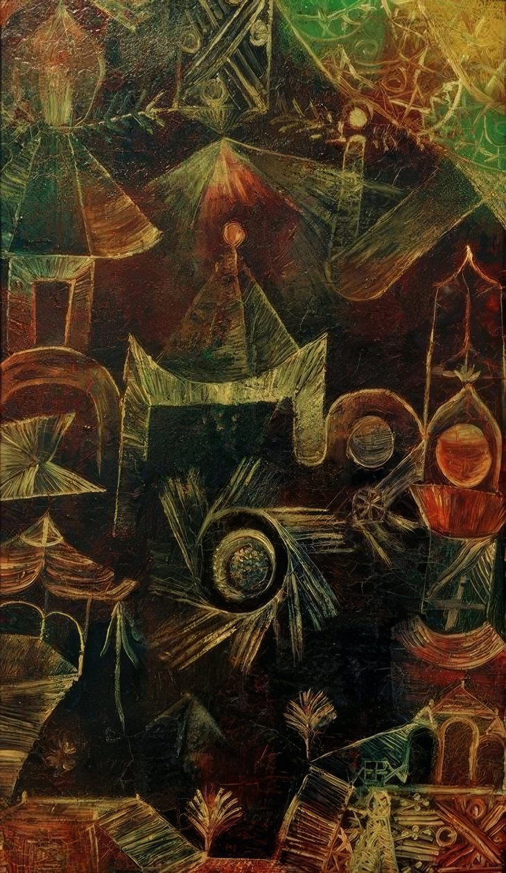 Kosmische Architectuur door Paul Klee