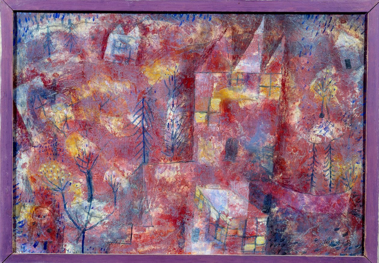 Landschap bij het Kind door Paul Klee