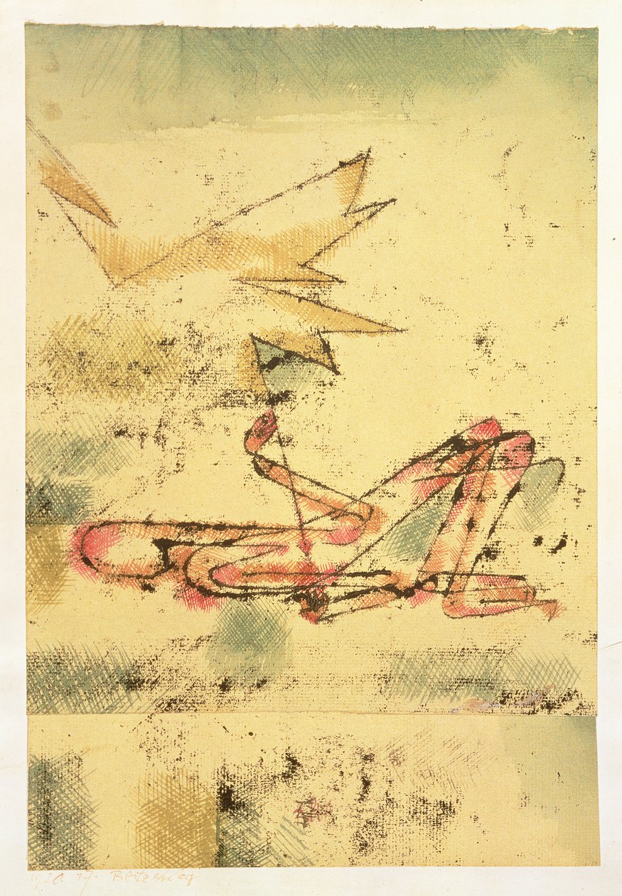 Blikseminslag door Paul Klee