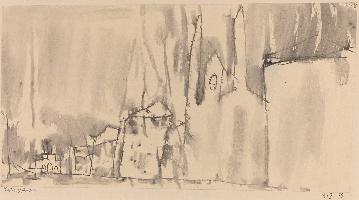 Ludwigstrasse door Paul Klee