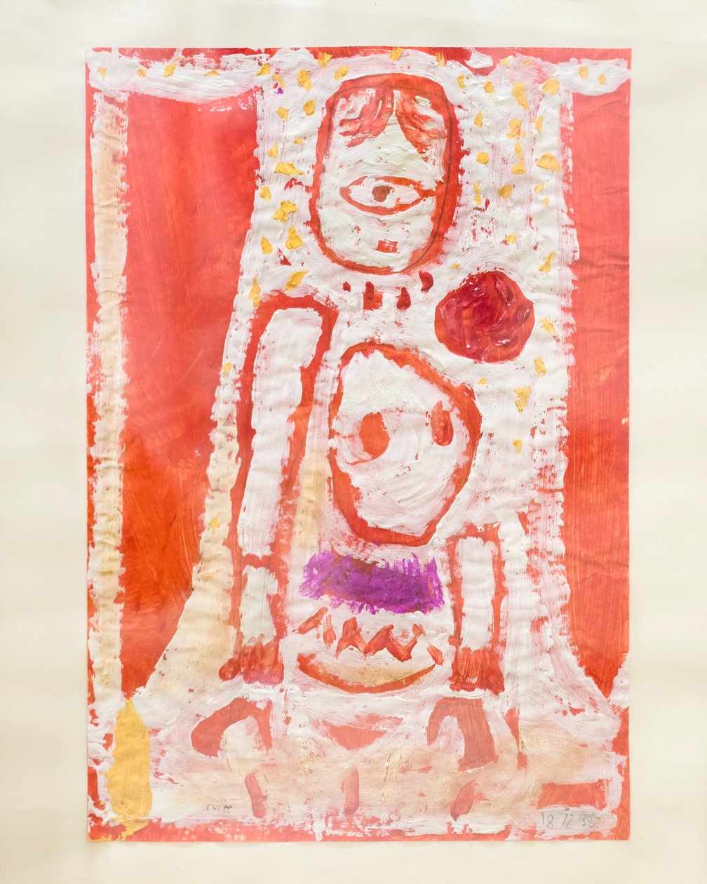 Meisje met broche door Paul Klee