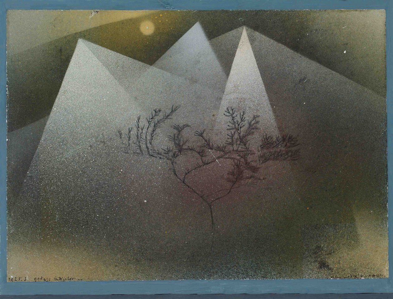 Bergen in de winter, 1925 door Paul Klee