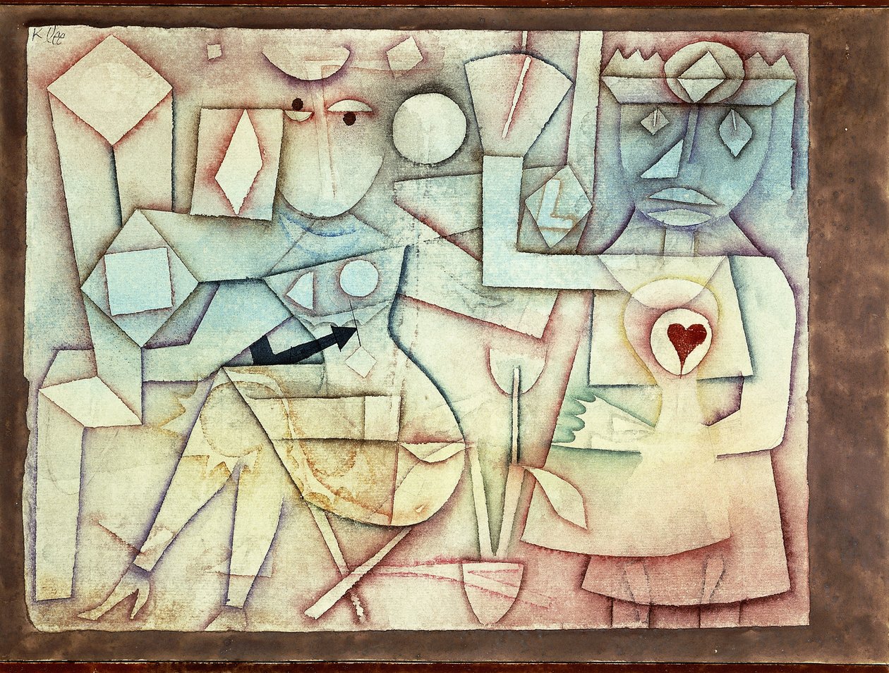 Oud Liefdeslied door Paul Klee