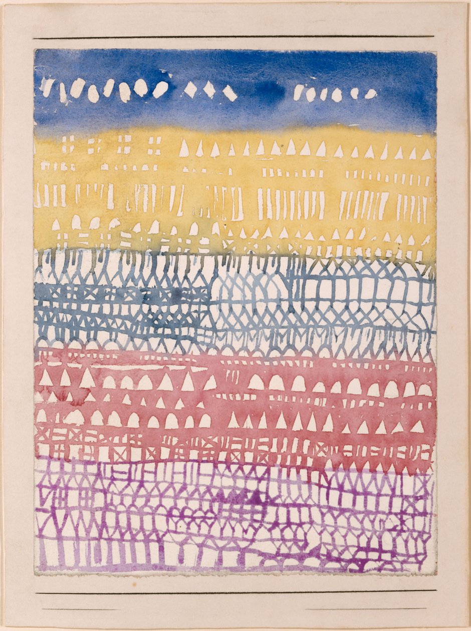 Overzicht van de oude stad, 1928 door Paul Klee
