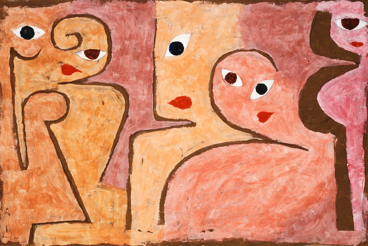 Groep met Open Ogen door Paul Klee