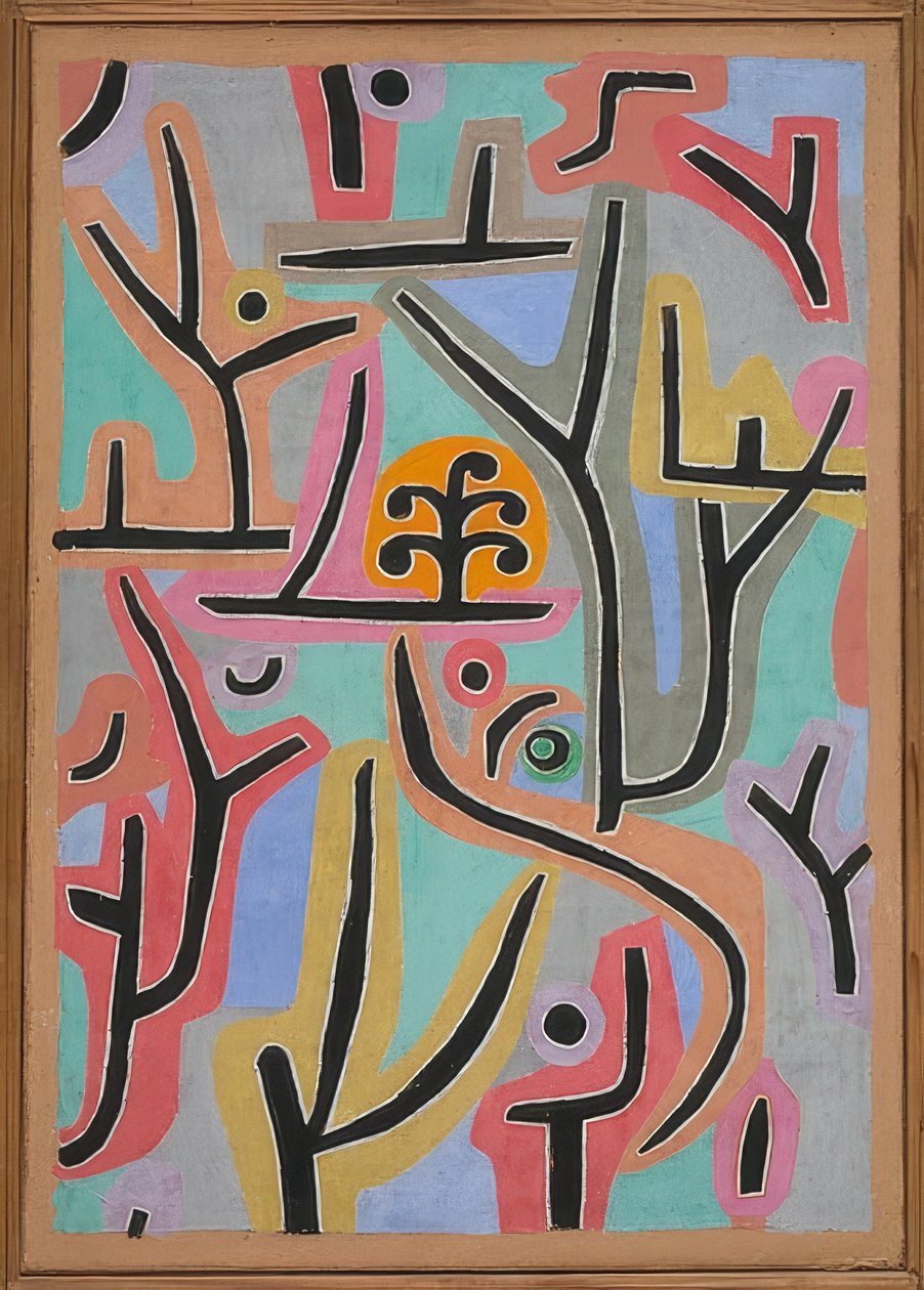 Park bij Lu. 1938, 129 (J 9) door Paul Klee