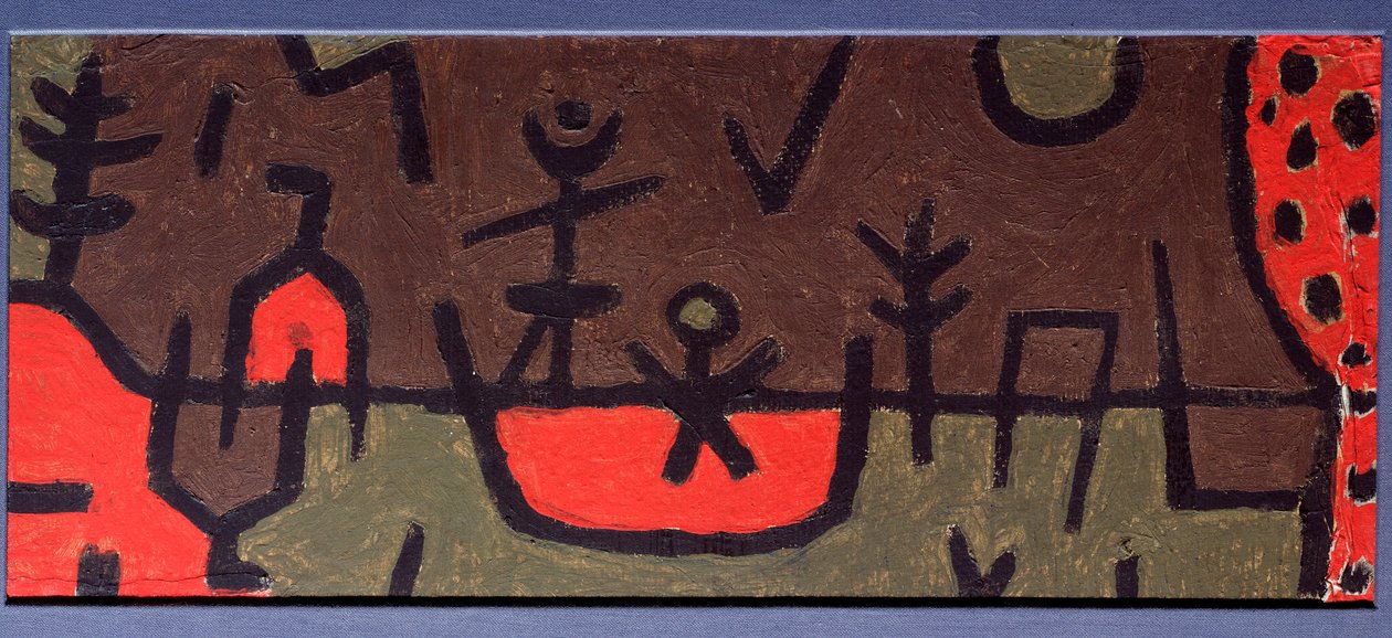 Vijver in een park door Paul Klee