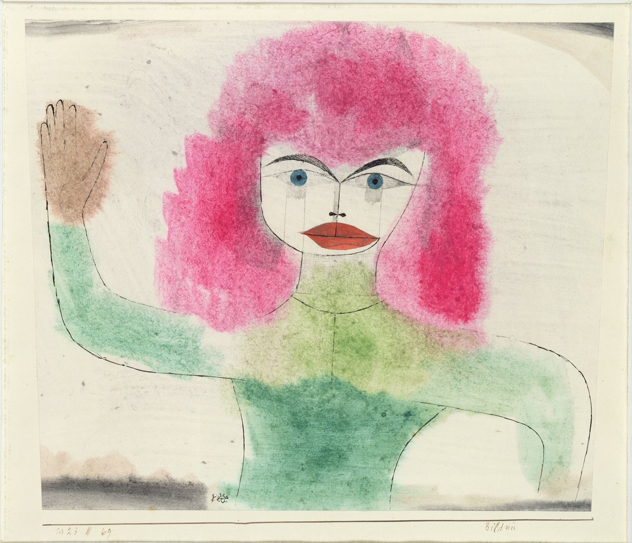 Portret door Paul Klee