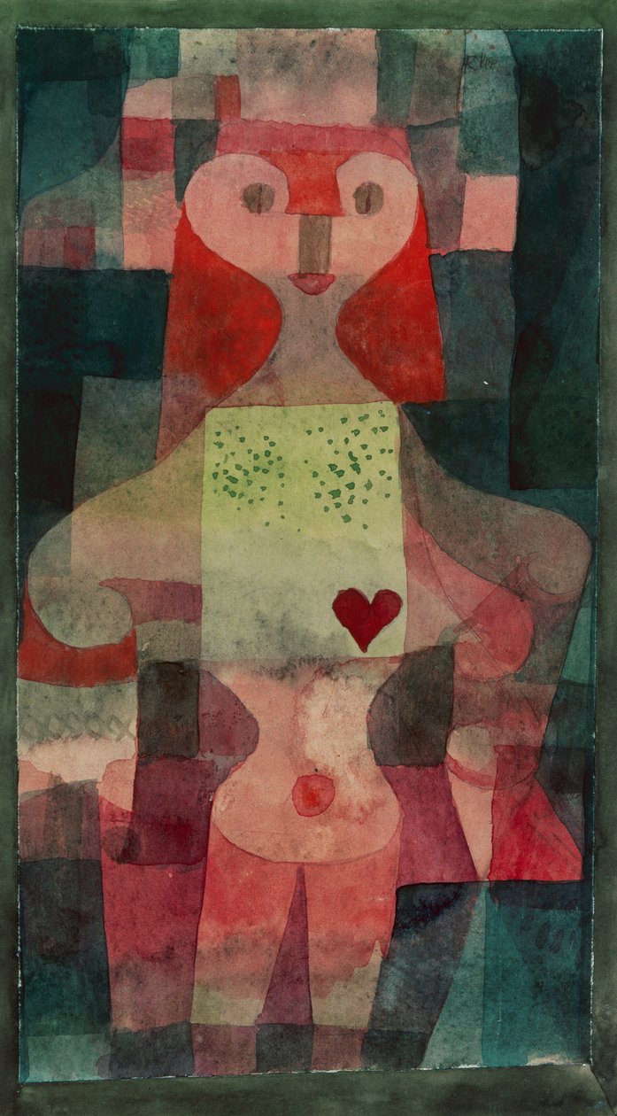 Hartenkoningin door Paul Klee