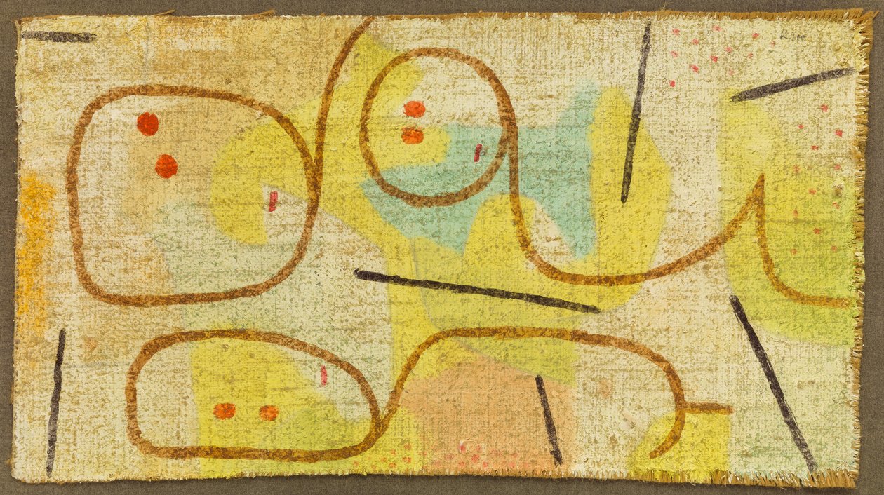 Liggend, c. 1937 door Paul Klee