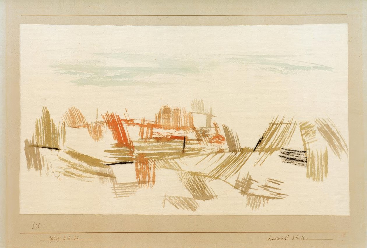 Reisbeeld 3. H. 25 door Paul Klee