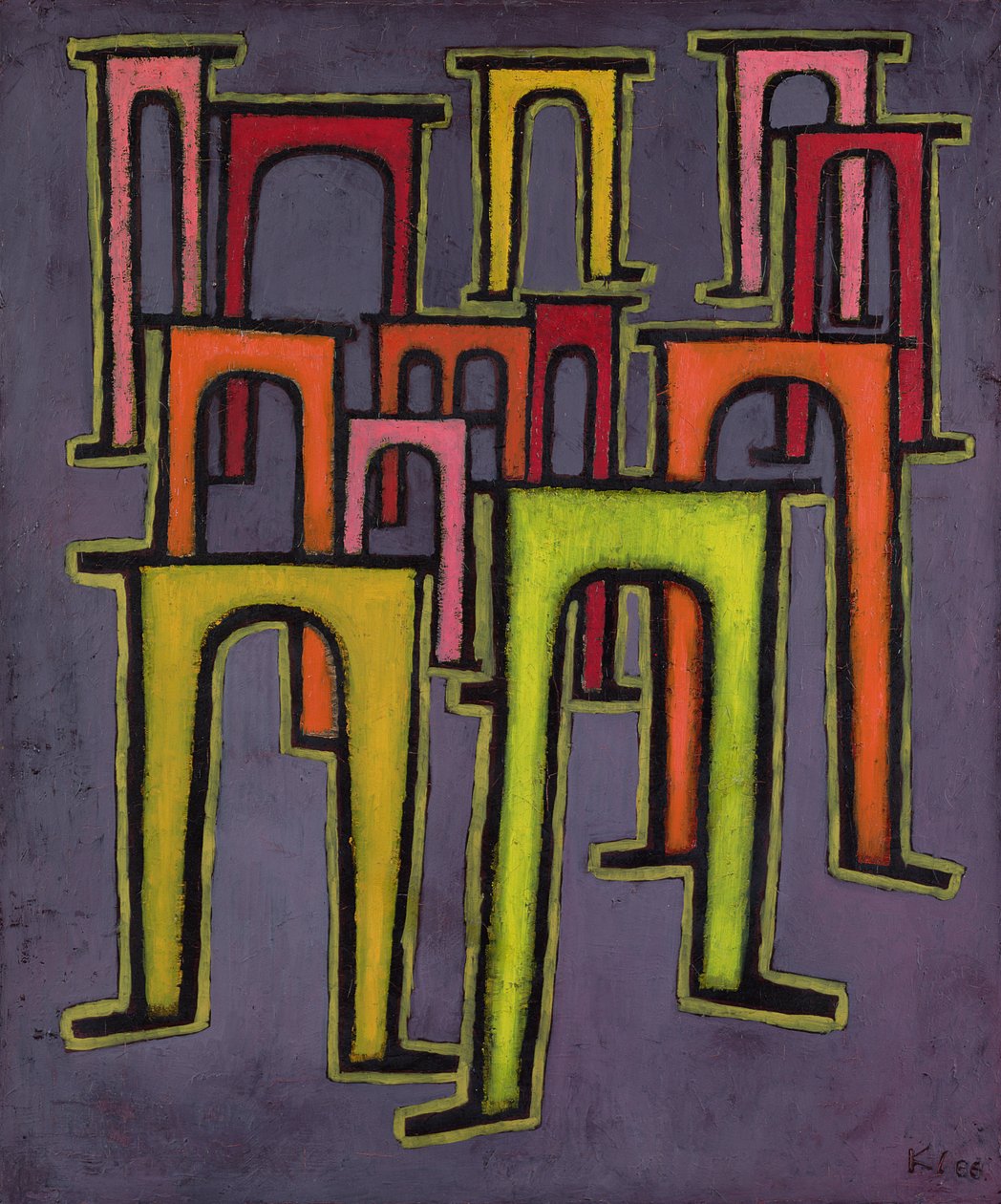 Revolutie van het Viaduct door Paul Klee