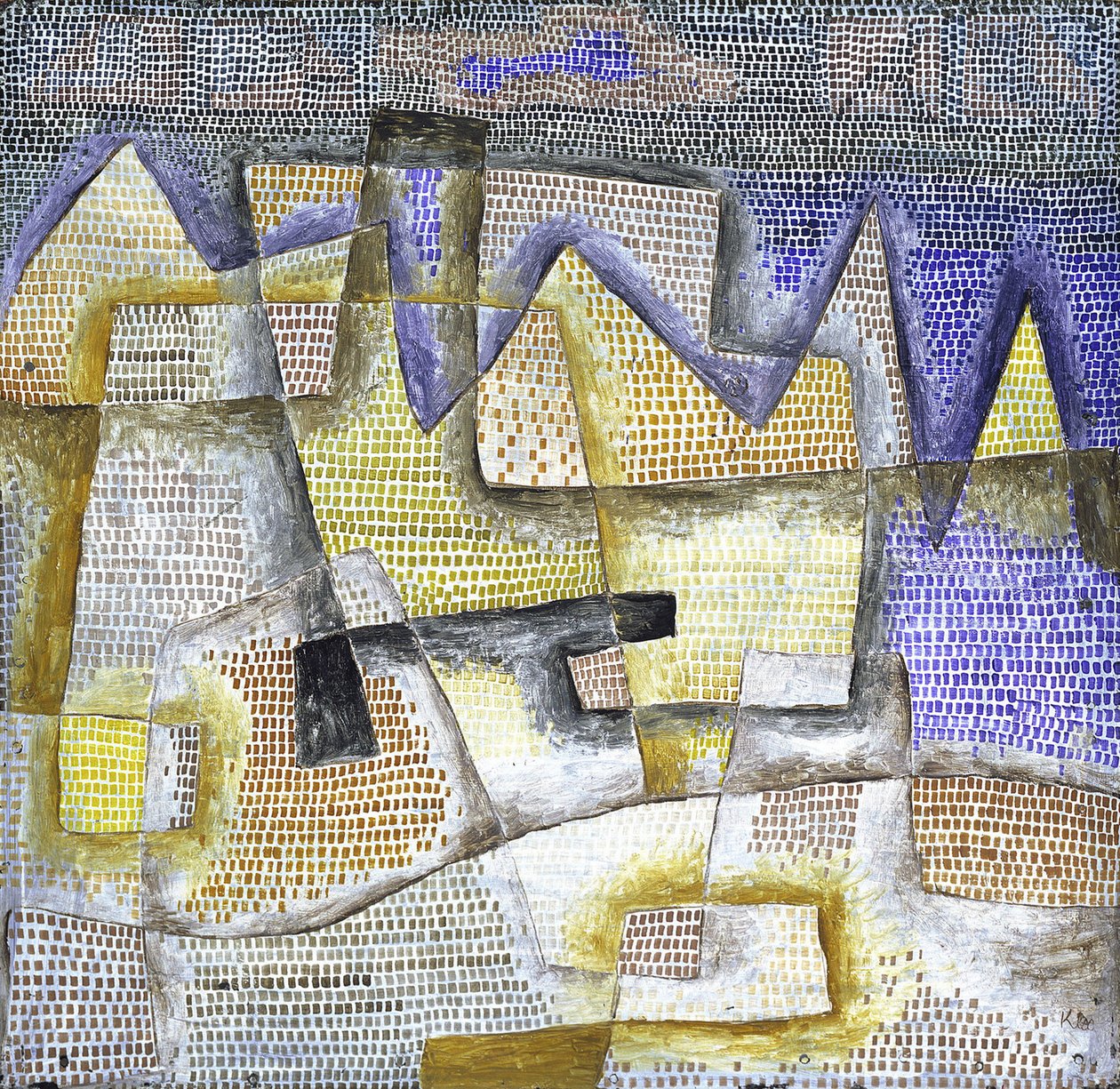 Rotsachtige kust door Paul Klee