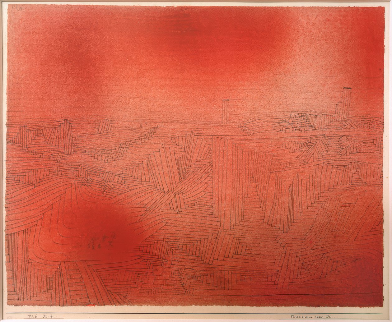 Ruïnes van Oi... door Paul Klee