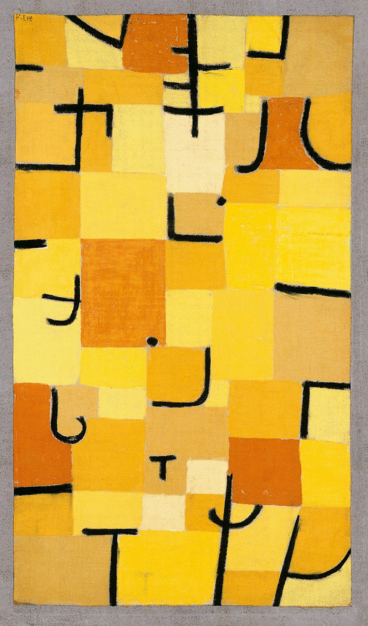 Tekens in Geel door Paul Klee