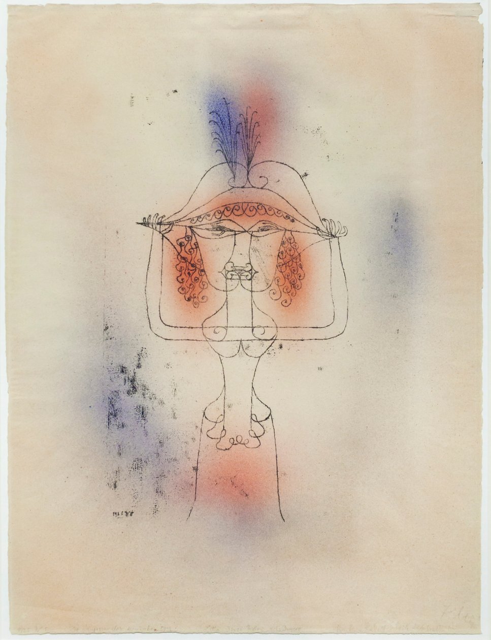 Zanger van de Komische Opera door Paul Klee