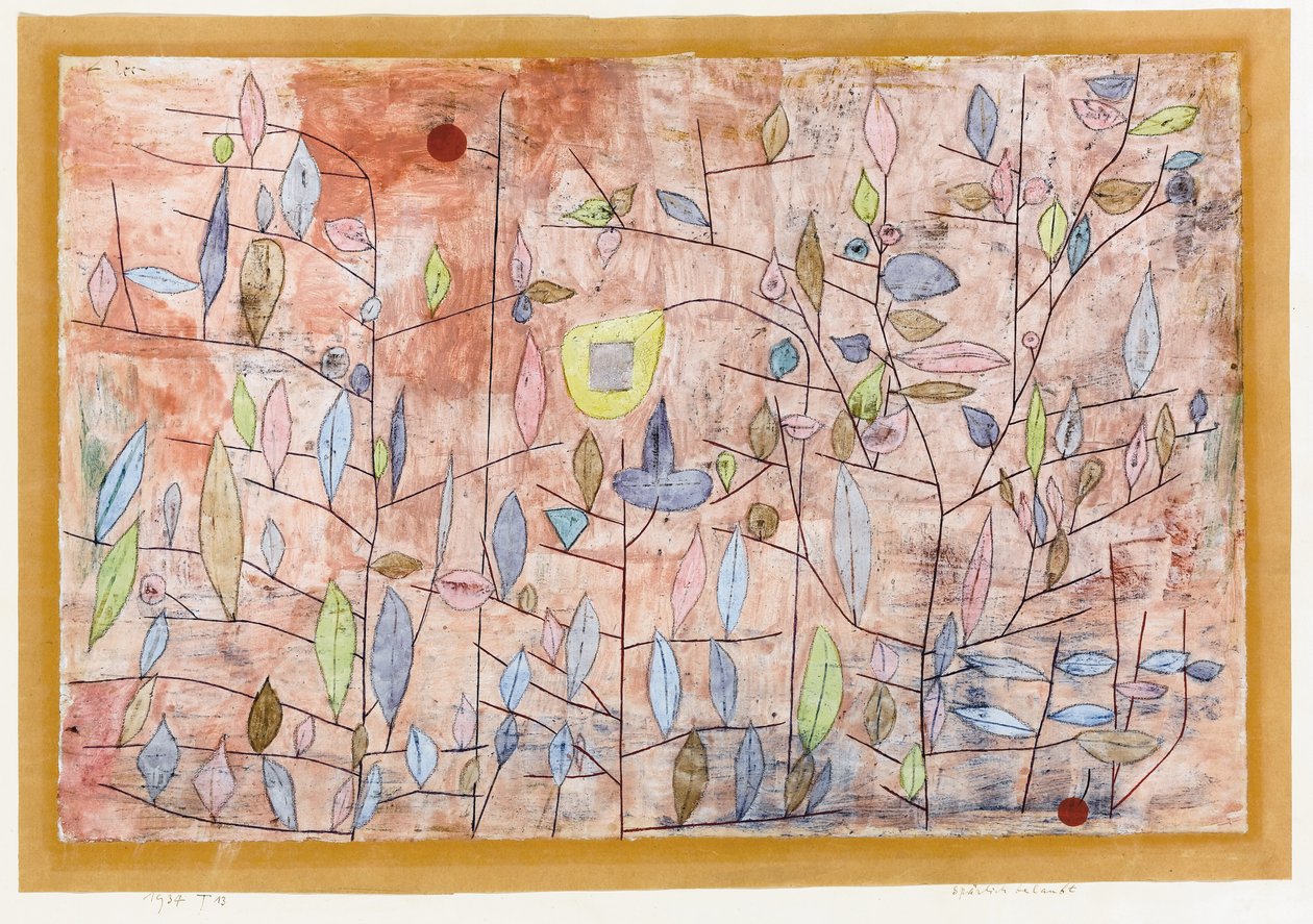 Schaars Blad door Paul Klee