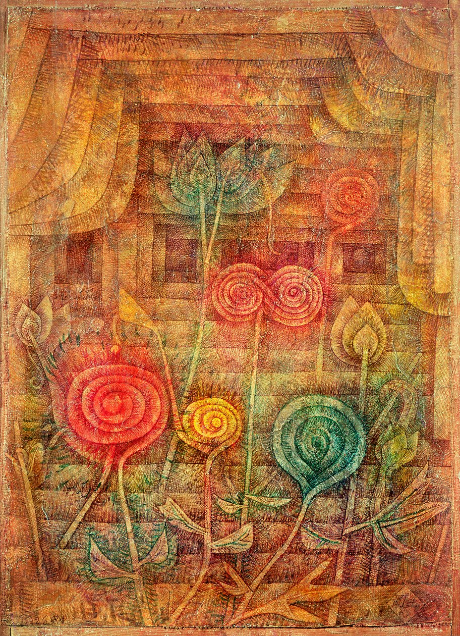 Spiraalbloemen door Paul Klee