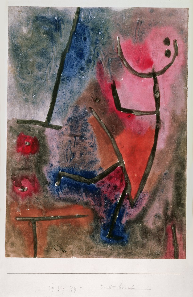 Trappen naar beneden door Paul Klee