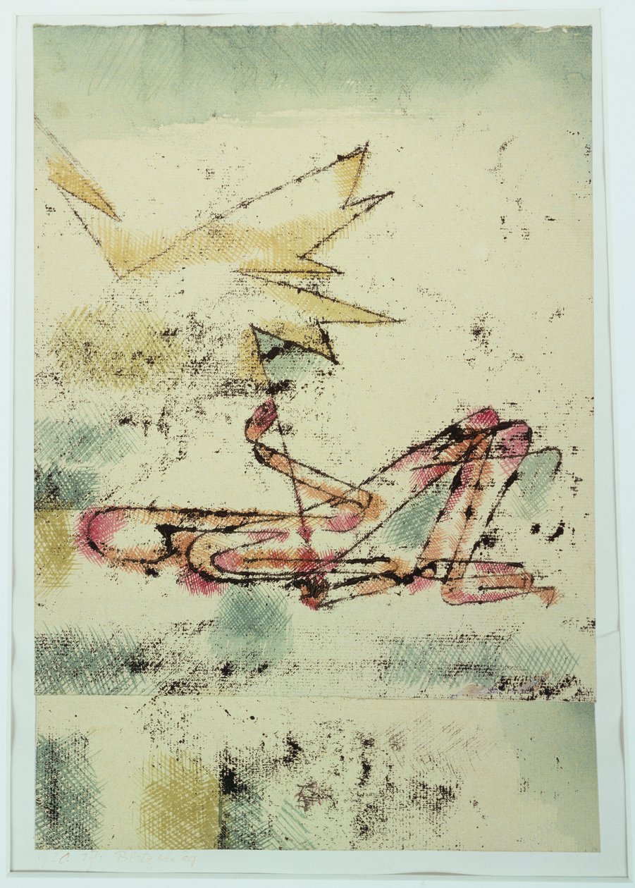 Getroffen door de bliksem door Paul Klee