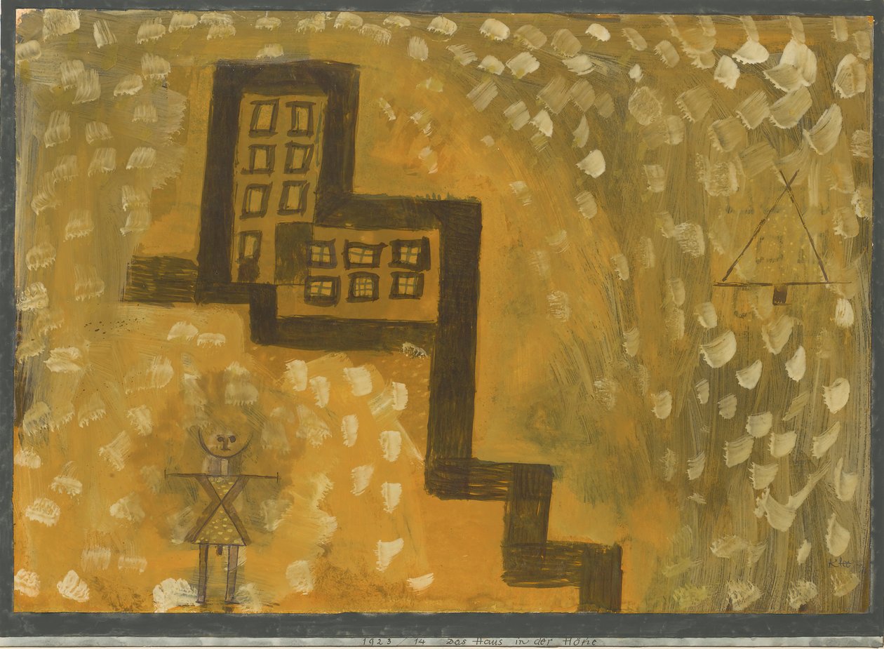 Het Huis Op Hoogte, 1923 door Paul Klee