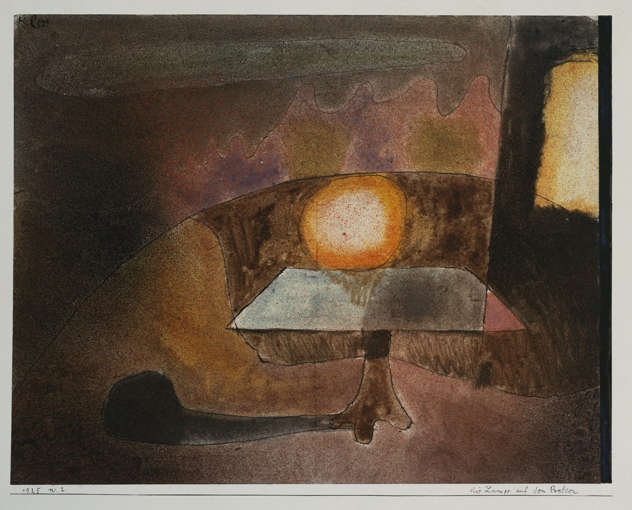 De Lamp op het Terras door Paul Klee