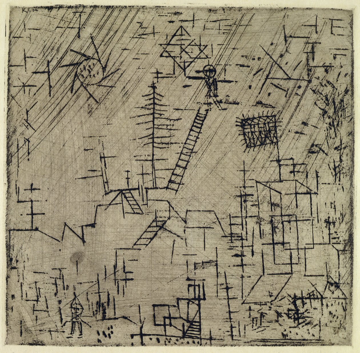 De tovenaar in april door Paul Klee