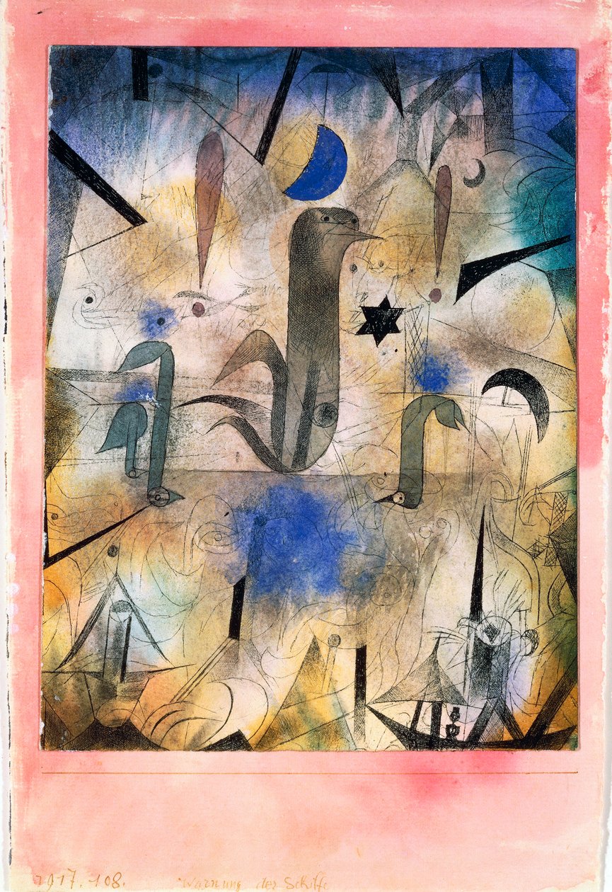De Sirenes van boten door Paul Klee