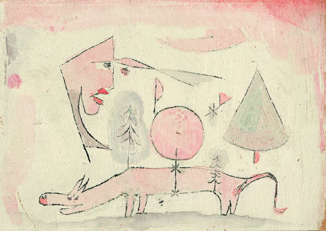 Het schaamteloze dier, 1920 door Paul Klee